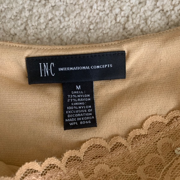 INC Gold color cami - Picture 2 of 5